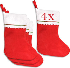 4 Calze Befana Da Riempire